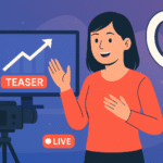 Penggunaan video teaser sebelum live streaming meningkatkan jumlah penonton dan penjualan di Shopee Live dan TikTok Live Shopping.