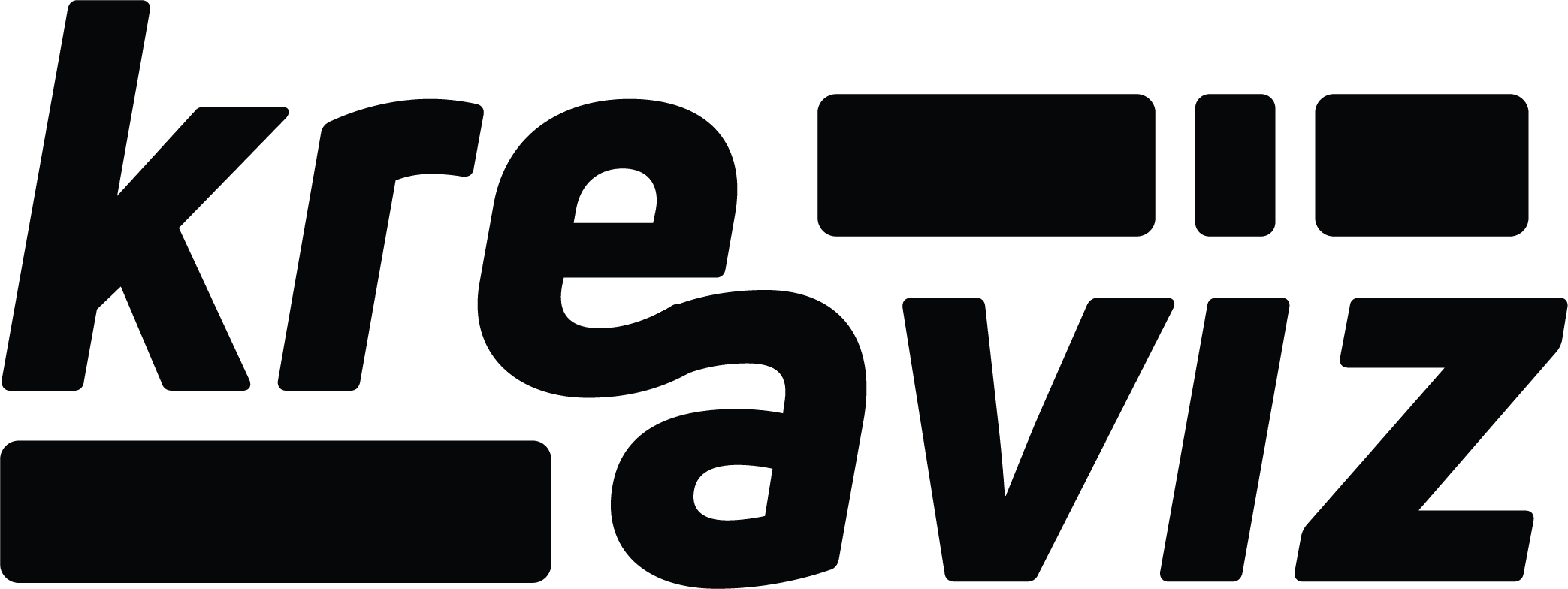 Logo resmi Kreaviz, penyedia jasa live streaming e-commerce profesional untuk Shopee Live dan TikTok Live Shopping.