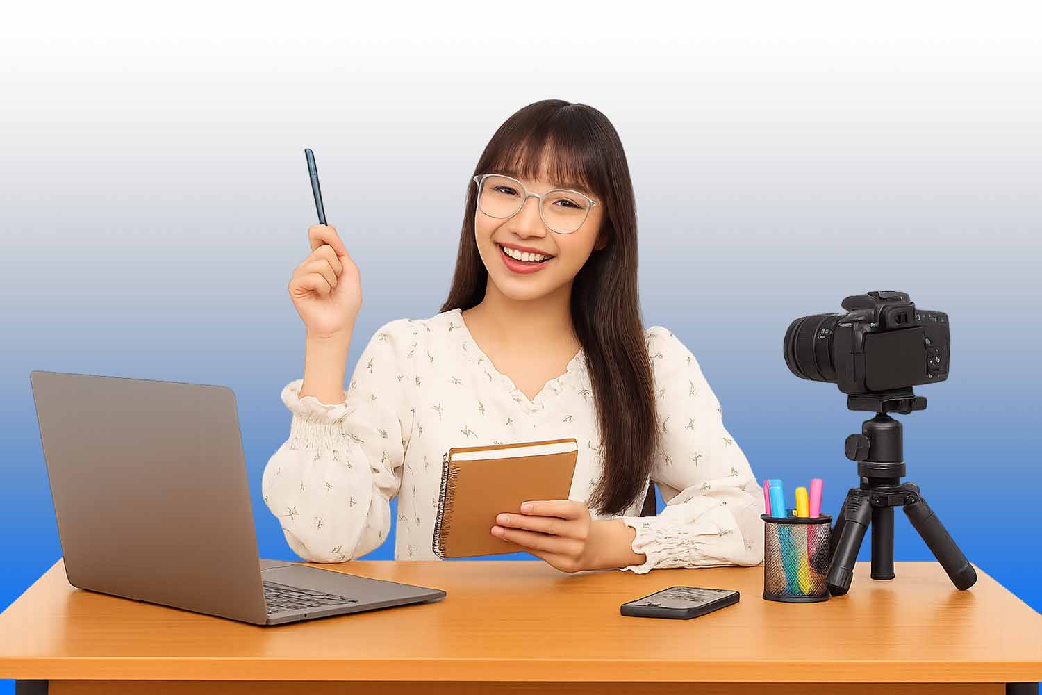 Content Creator Kreaviz memproduksi konten digital, mengatur shooting, dan membuat materi promosi Shopee Live & TikTok Live Shopping.
