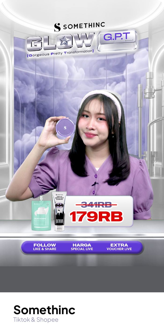 Contoh live shopping Somethinc oleh Kreaviz